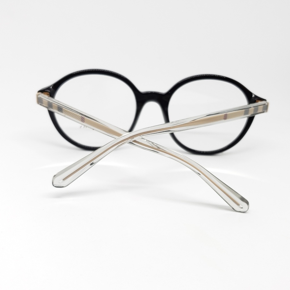 Authentic Burberry Rx Eyeglasses  black round - Picture 6 of 8